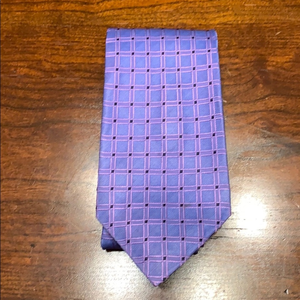 River Island pure silk purple tie